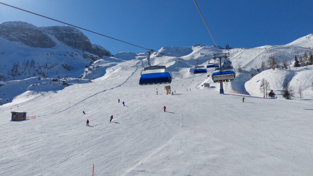 Nassfeld, skijaška staza i plava sjedežnica