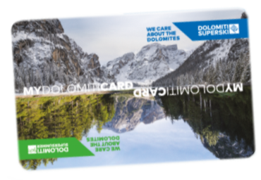 My Dolomiti Card, skijaška karta koju možete koristiti na svim skijalištima iz sustava Dolomiti Superski